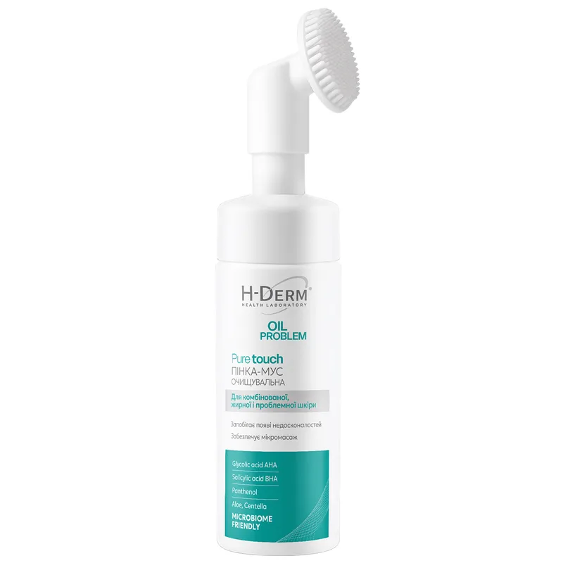 Пінка-мус для обличчя HEALTH DERM LABORATORY (Хелс Дерм Лабораторі) Oil Problem (Оіл Проблем) Pure touch очищуюча 150 мл