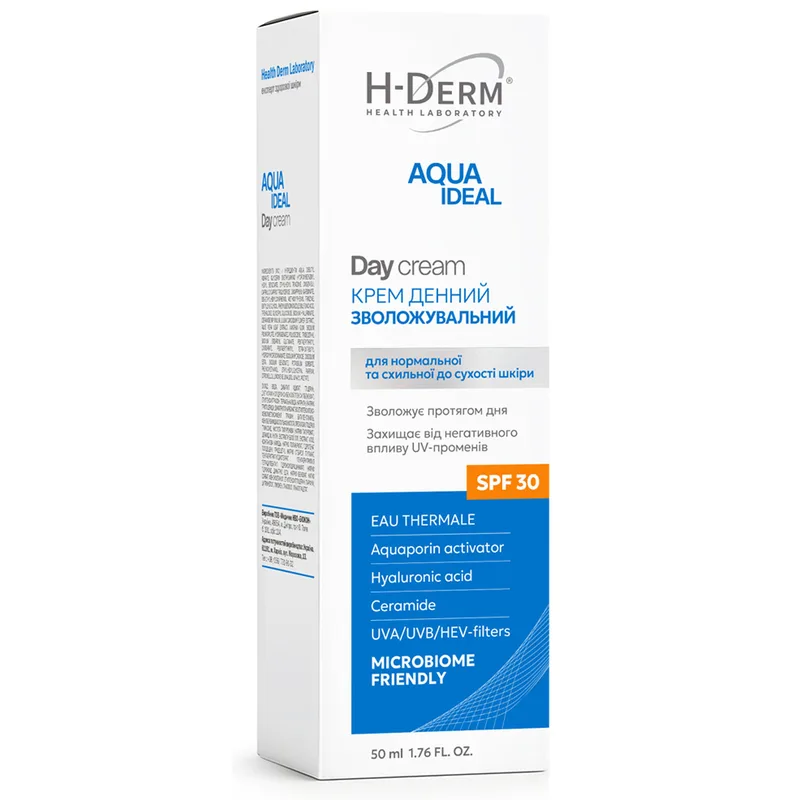 Крем для обличчя HEALTH DERM LABORATORY (Хелс Дерм Лабораторі) Aqua Ideal (Аква Ідеал) Day cream зволожуючий денний 50 мл