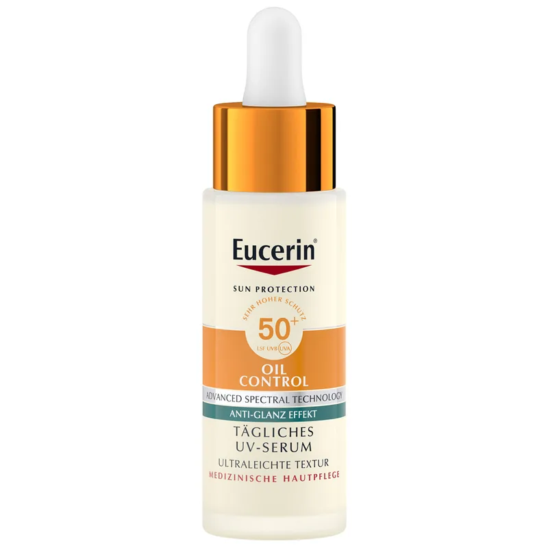 Сонцезахисна ультралегка сироватка для обличчя Eucerin Oil Control з матуючим ефектом з SPF 50+ 30 мл (4005800374739)