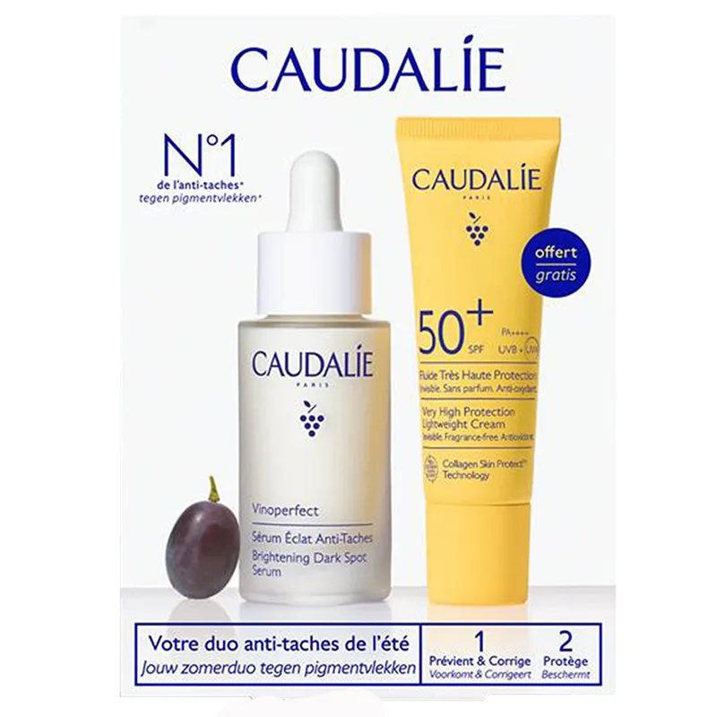 Набір Caudalie (Кодалі) Vinoperfect 2026 (Сироватка для корекції кольору обличчя 30 мл+Крем сонцезахисний легкий SPF 50+ 20 мл)