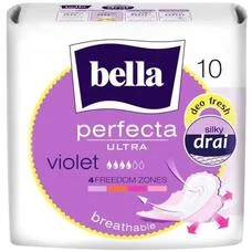 Прокладки Bella перфекта ультра Violet Deo Fresh Silky Dray Біла лінія №10