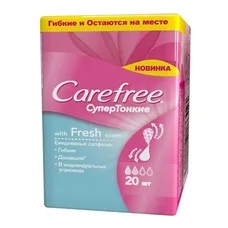 Прокладки Carefree Щоденні with Fresh scent супертонкі №20