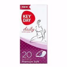 Прокладки KEY DAY 0799/1256 щоденні DAILY PREMIUM SOFT №20