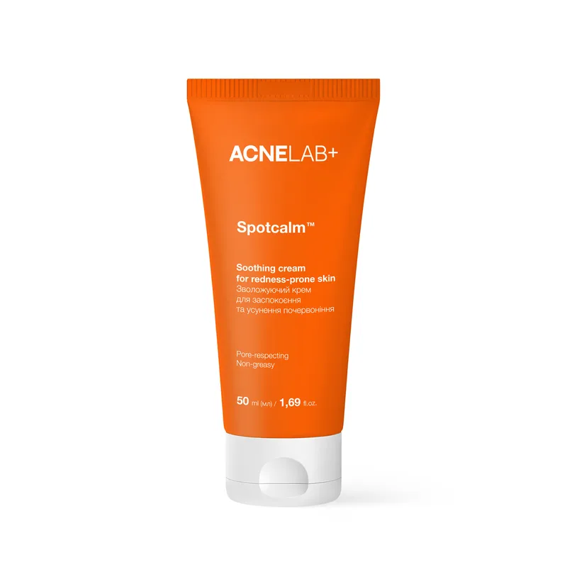 Крем для обличчя ACNELAB+ (Акнелаб+) Spotcalm Soothing Cream For Redness-Prone Skin зволожуючий для заспокоєння та усунення почервоніння 50 мл
