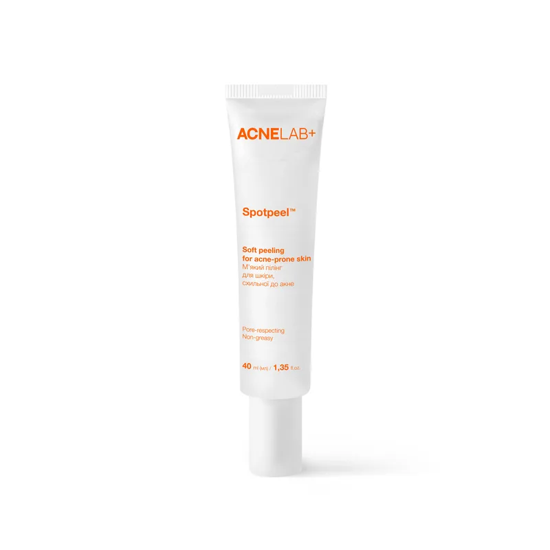 М'який пілінг для шкіри, схильної до акне Spotpeel Soft peeling for acne-prone skin ACNELAB+ 40 мл 4823109412866