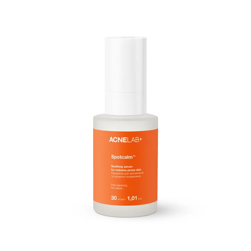 Сироватка для обличчя ACNELAB+ (Акнелаб+) Spotcalm Soothing Serum For Redness-Prone Skin зволожуюча для заспокоєння та усунення почервоніння 30 мл