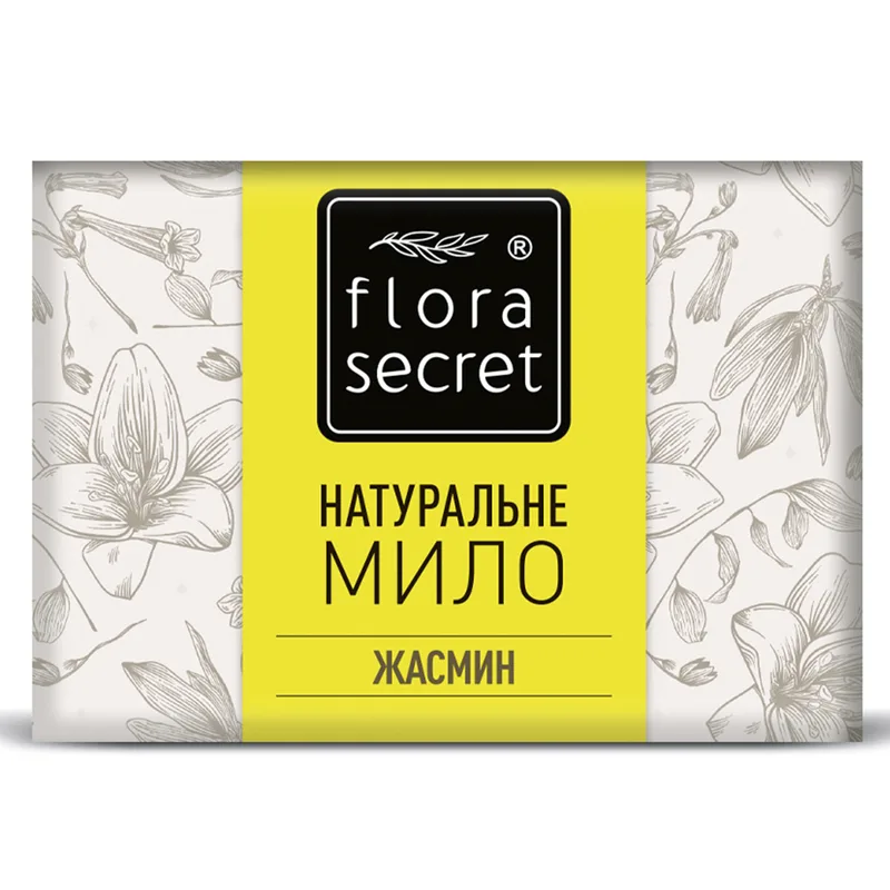 Мило FLORA SECRET (Флора Сікрет) натуральне Жасмин 75 г