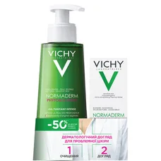 Промонабір Vichy Нормадерм (Флюїд подвійної дії 50мл+гель для глибокого очищення)