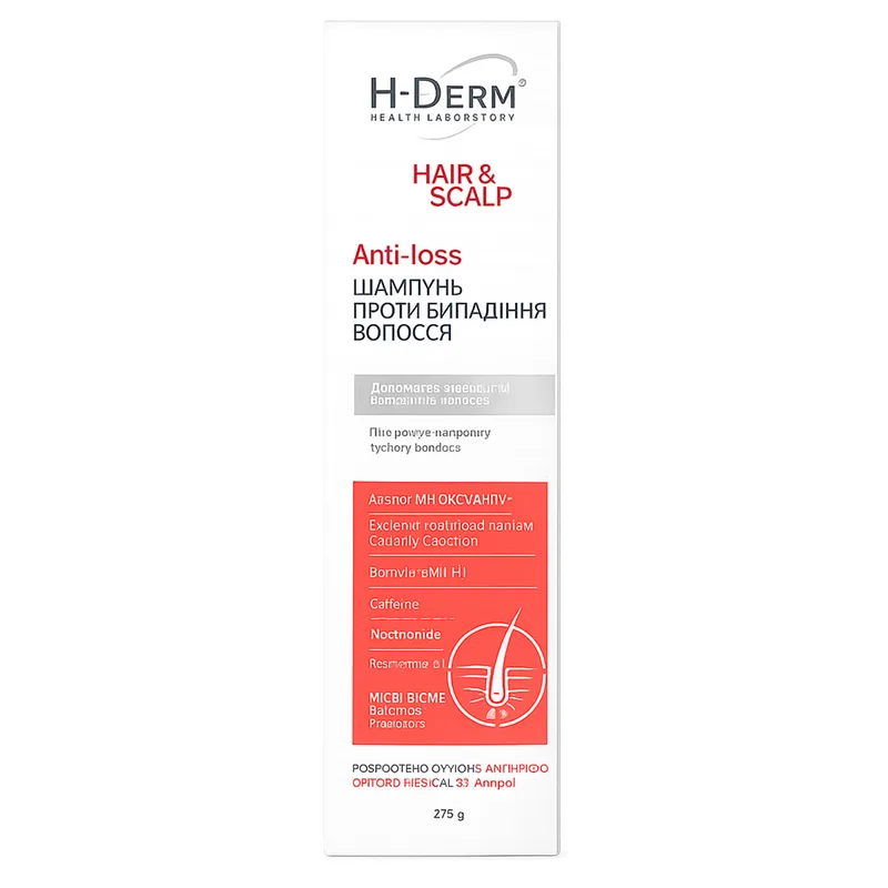 Шампунь для волосся HEALTH DERM LABORATORY (Хелс Дерм Лабораторі) Hair&Scalp (Хейр/Скальп) Anti-loss проти випадіння 275 г