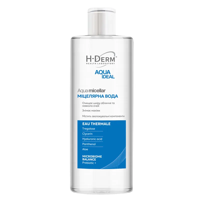 Вода міцелярна для обличчя HEALTH DERM LABORATORY (Хелс Дерм Лабораторі) Aqua Ideal (Аква Ідеал) Aqua micellar 400 мл