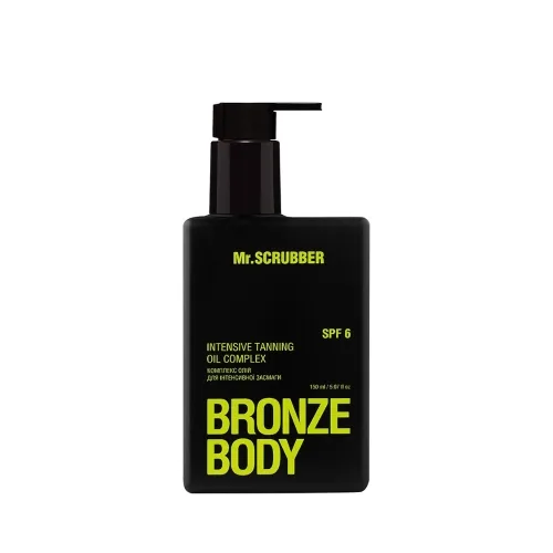 Комплекс олій для інтенсивного засмаги spf 6 150 мл Mr.SCRUBBER bronze body intensive tanning oil spf 6