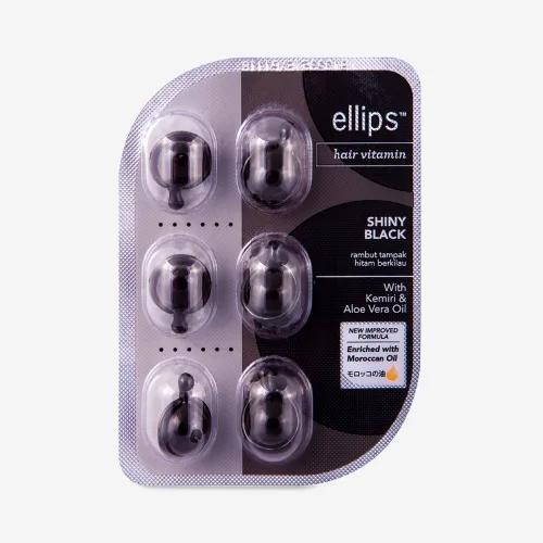 Масло для волосся з фундуком та маслом алое вера Ellips Hair Vitamin Shiny Black