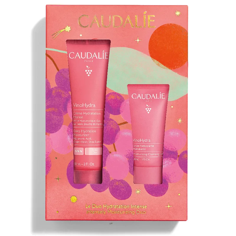 Набір Caudalie (Кодалі) Vinohydra Deep Hydration (Крем Vinohydra інтенсивний зволожуючий 60 мл+Гель VinoHydra зволожуючий для вмивання 30 мл)