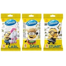 Серветка Smile волога Minions MIX limited edition №15