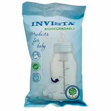 Серветки вологі INVISTA БІО для дітей блакитна №15