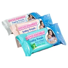 Серветки вологі антибактеріальні з екстрактом ромашки Discount Extra №15