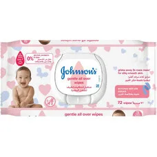 Серветки вологі Johnsons Baby Ніжна турбота №72