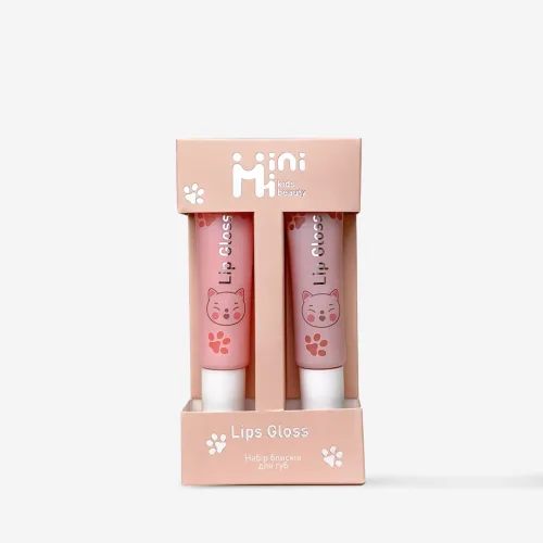 Набір блисків для губ 15 мл + 15 мл MiniMi kids beauty lip gloss set