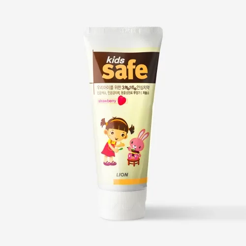 Зубна паста дитяча 3-12 років з запахом полуниці Lion Kids Safe Toothpaste