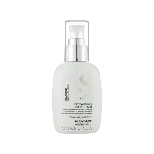 Незмивний флюїд для блиску волосся 125 мл Alfaparf semi di lino diamond indelible hair shine fluid