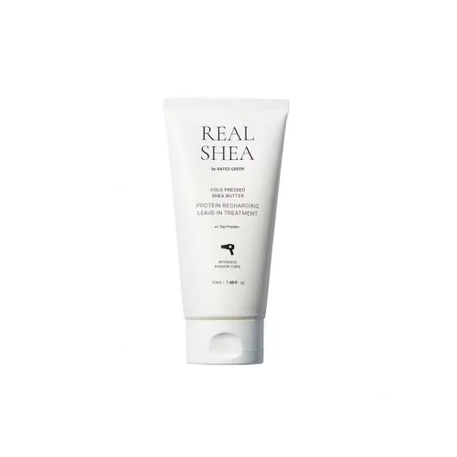 Відновлювальний крем для волосся з олією ши 50 мл Rated Green real shea cold pressed shea butter protein recharging leave-in treatment