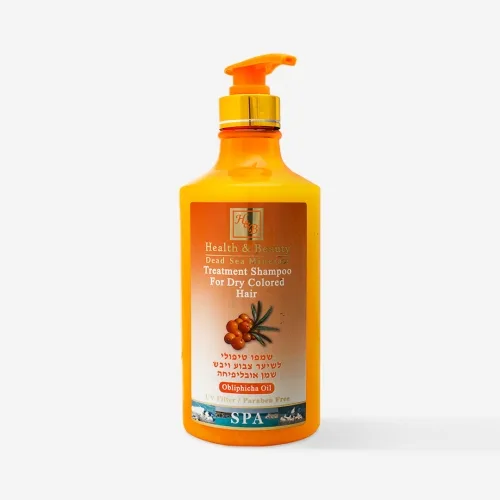 Шампунь для сухого фарбованого волосся з маслом обліпихи 780 мл Health & Beauty Obliphicha Treatment Shampoo for Dry Colored Hair