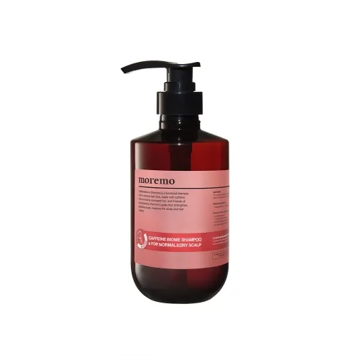 Шампунь для нормального і сухого волосся з кофеїном 500 мл Moremo caffeine biome shampoo for normal and dry scalp