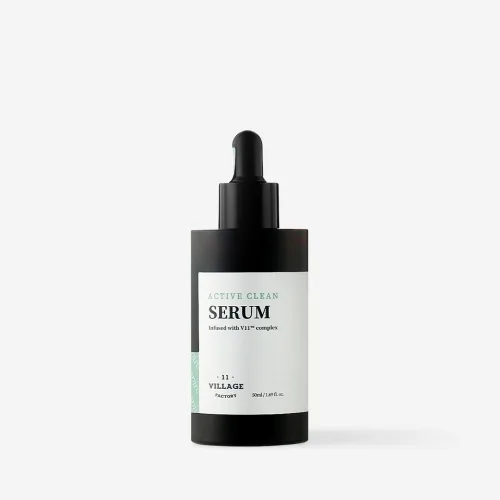 Очищувальна сироватка Village 11 Factory Active Clean Serum з AHA- та BHA-кислотами, для жирної та проблемної шкіри, 50 мл
