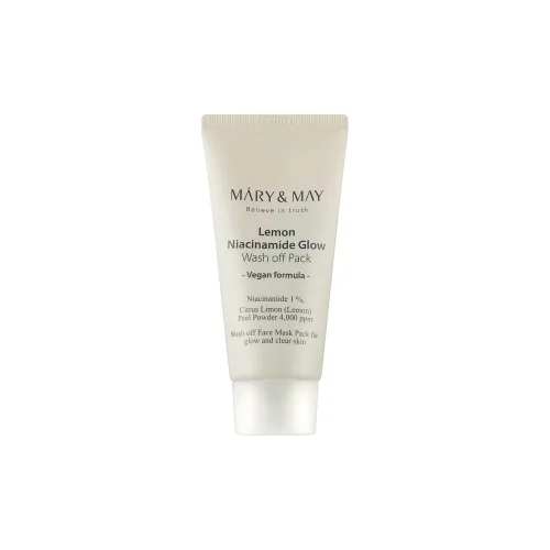 Освітлююча маска з лимоном та ніацинамідом Mary&May lemon niacinamide glow wash off pack