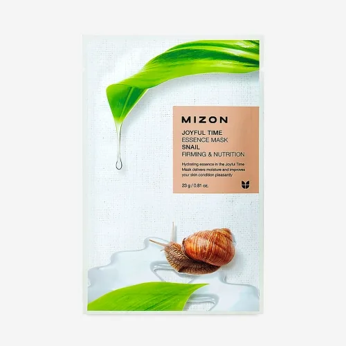Тканинна маска для шкіри обличчя з муцином равлика 23 мл Mizon Joyful Time Essence Mask Snail