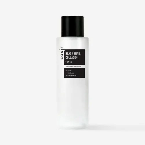 Тонер для обличчя антивіковій з муцином равлика та колагеном 150 мл Coxir Black Snail Collagen Toner