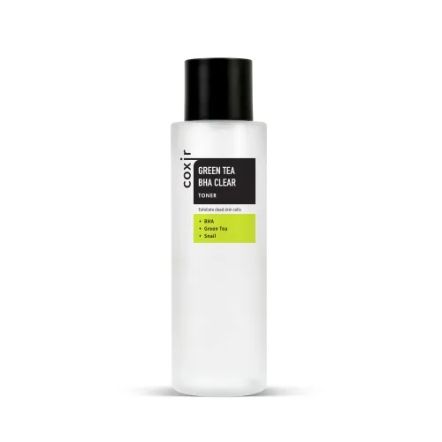 Тонер для обличчя з ВНА-кислотами 150 мл Coxir Greentea BHA Clear Toner
