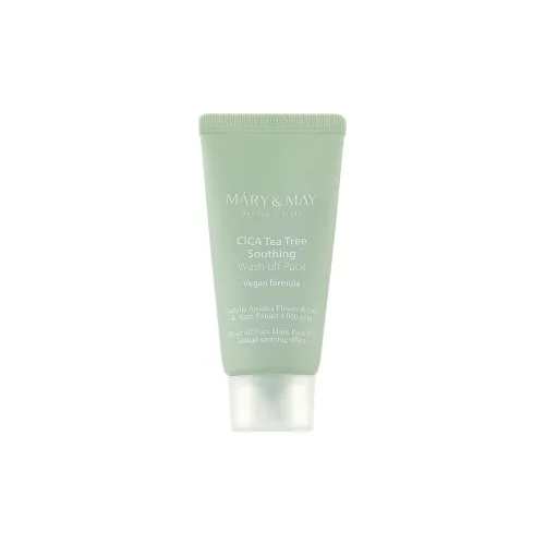 Маска з екстрактами центели і чайного дерева Mary&May cica tea tree soothing wash off pack