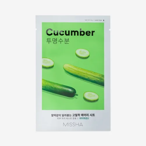 Тканинна маска Missha Airy Fit Sheet Mask Cucumber, з екстрактом огірка, 19 г