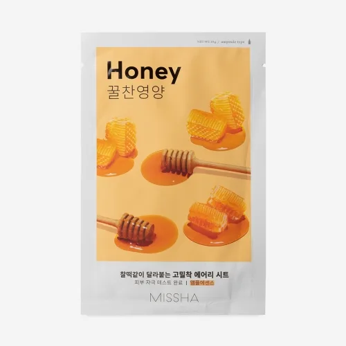 Тканинна маска для обличчя з екстрактом меду Missha Airy Fit Sheet Mask Honey