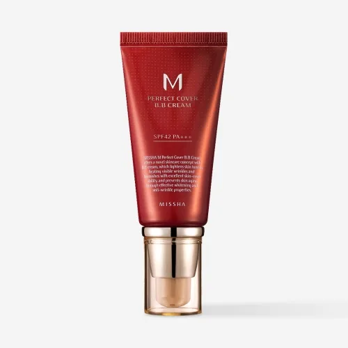 BB крем теплий бежевий SPF42 / PA +++ №25 50 мл Missha M Perfect Cover BB Cream Warm Beige