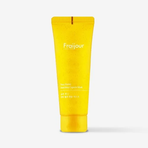 Освітлювальна капсульна незмивна маска для обличчя 75 мл Fraijour yuzu honey anti-mela capsule mask