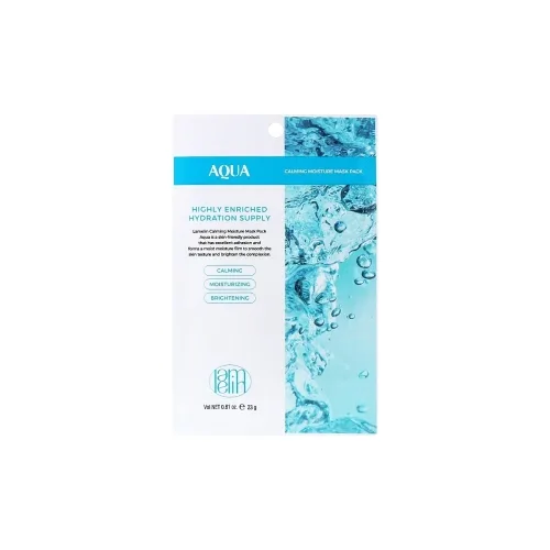 Тканинна маска для обличчя зволожуюча Lamelin calming moisture mask pack aqua