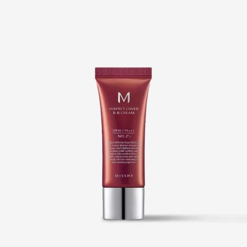 ВВ крем для обличчя №25 Теплий беж SPF42/PA++ 20 мл Missha m perfect cover ex bb-крем №25 SPF42/PA++