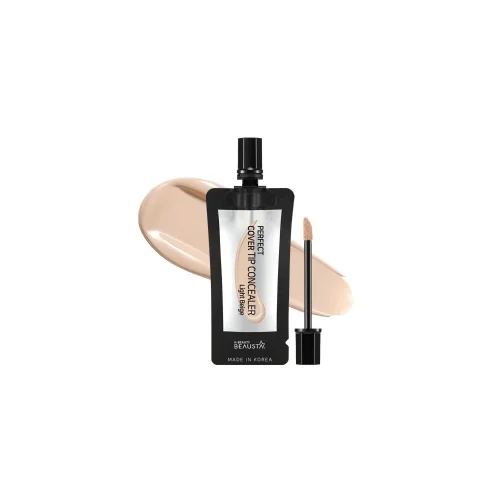 Консилер для обличчя №21 світло-бежевий 4 мл Beausta perfect cover tip concealer №21 light beige