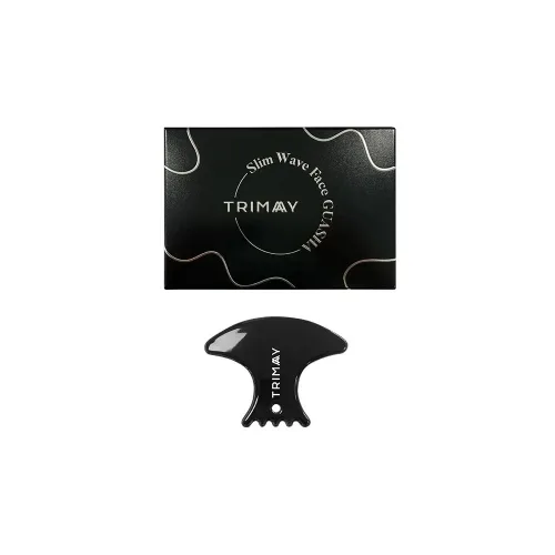 Натуральний керамічний скребок гуаша для обличчя і тіла Trimay slim wave face guasha