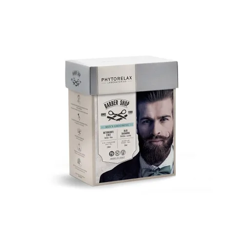 Подарунковий набір для чоловіків № 4 250 мл + 30 мл Phytorelax Laboratories men`s grooming barbershop man beauty box