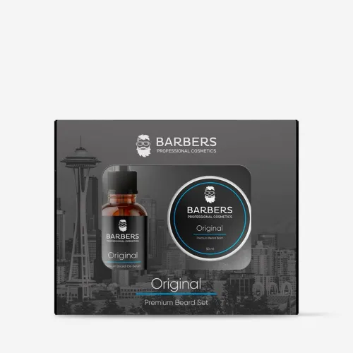 Набір для догляду за бородою №1 80 мл Barbers original premium beard set