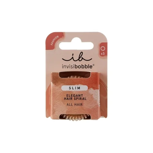 Резинка-браслет для волосся Бронзовий Invisibobble slim bronze me pretty elegant hair spiral