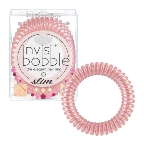 Резинка-браслет для волосся рожева Invisibobble slim british royal fudge