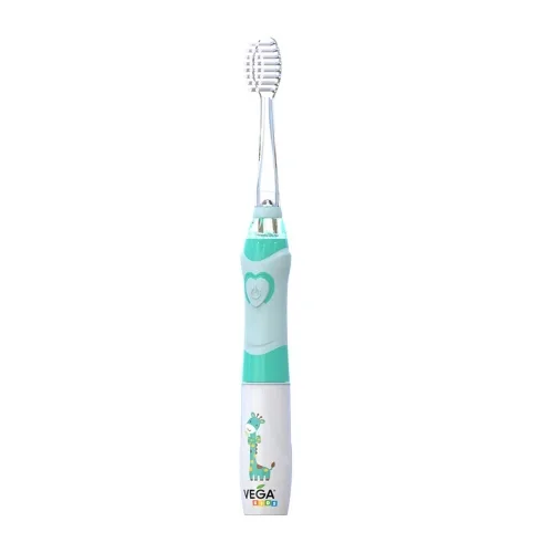 Електрична дитяча звукова зубна щітка голуба Vega Kids VK-400P LIGH UP