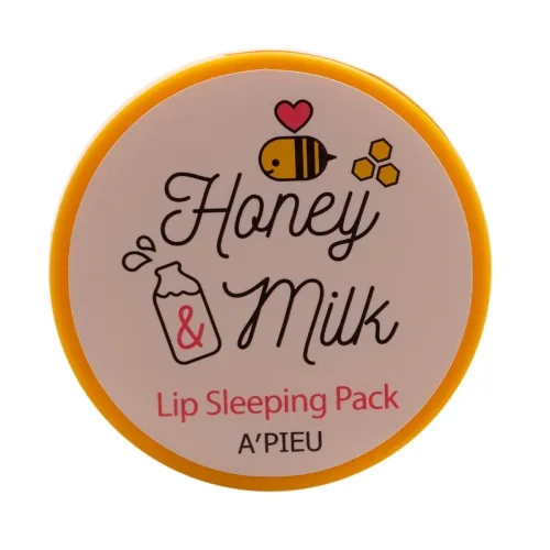 Нічна маска для губ з екстрактами меду й молока A pieu honey & milk lip sleeping pack