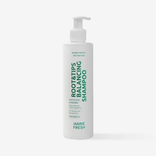 Шампунь для жирних коренів і сухих кінчиків 250 мл Marie Fresh Cosmetics root & tips balansing shampoo
