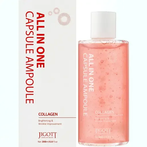 Капсульна сироватка з колагеном Jigott All-In-One Collagen Capsule Ampoule, 200 мл