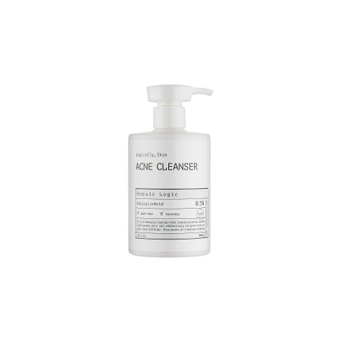Очищувальний засіб для шкіри обличчя та тіла з акне 300 мл Logically, Skin acne cleanser cleansing agent for face and body skin with acne